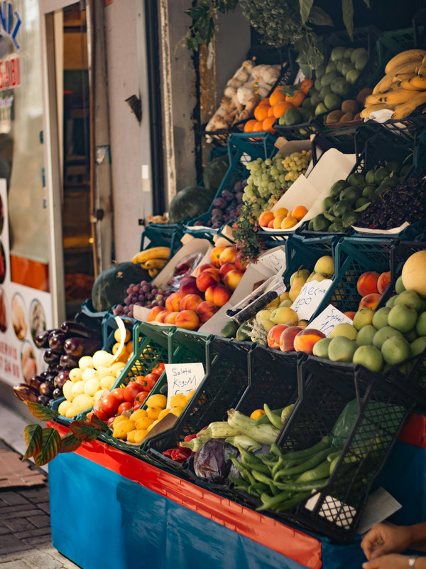 Puesto de frutas y verduras de Donde Ñatito en Coronel